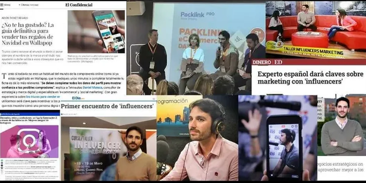 Recortes de prensa y conferencias de Daniel Matesa